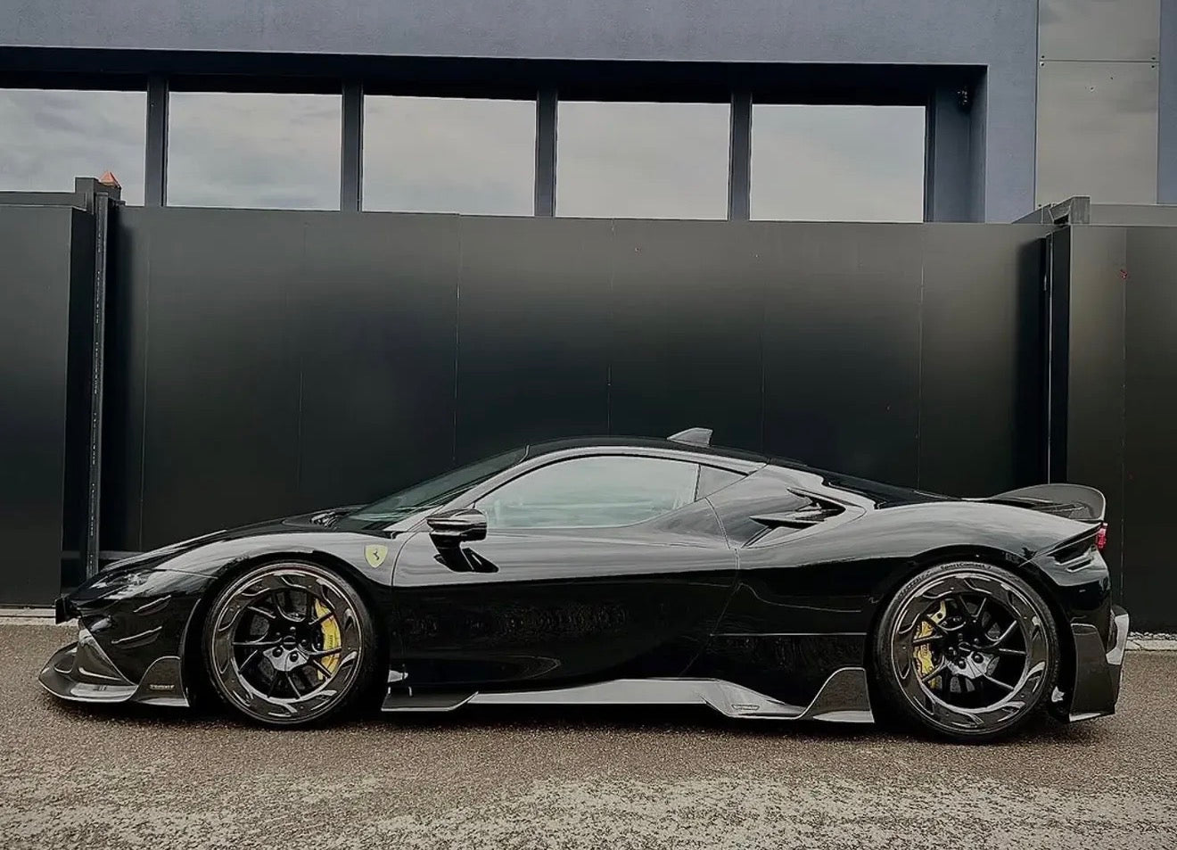Ferrari SF90 MSY Style Carbon Fiber Side Skirts - Exotics Carbon Design