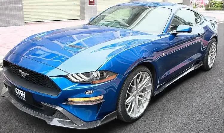 Ford Mustang (2017 - 2020) - Carbon Fiber Front Lip - Exotics Carbon Design