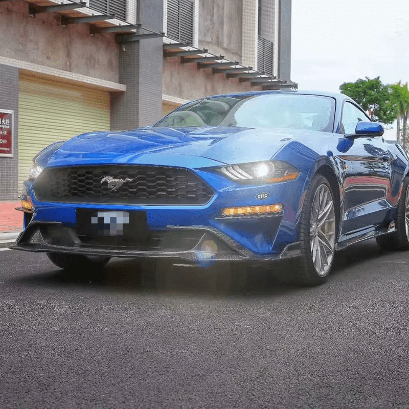 Ford Mustang (2017 - 2020) - Carbon Fiber Front Lip - Exotics Carbon Design