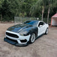Ford Mustang (2018 - 2023) - Carbon Fiber Supercharged Style Front Hood - Exotics Carbon Design