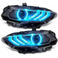 Ford Mustang (2018–2023) – RGB DRL ColorSHIFT LED Headlights w/ Sequential Turn Signal - Exotics Carbon Design