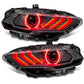 Ford Mustang (2018–2023) – RGB DRL ColorSHIFT LED Headlights w/ Sequential Turn Signal - Exotics Carbon Design