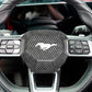 Ford Mustang (2024–2025) – Dry Carbon Fiber Steering Airbag Cover - Exotics Carbon Design