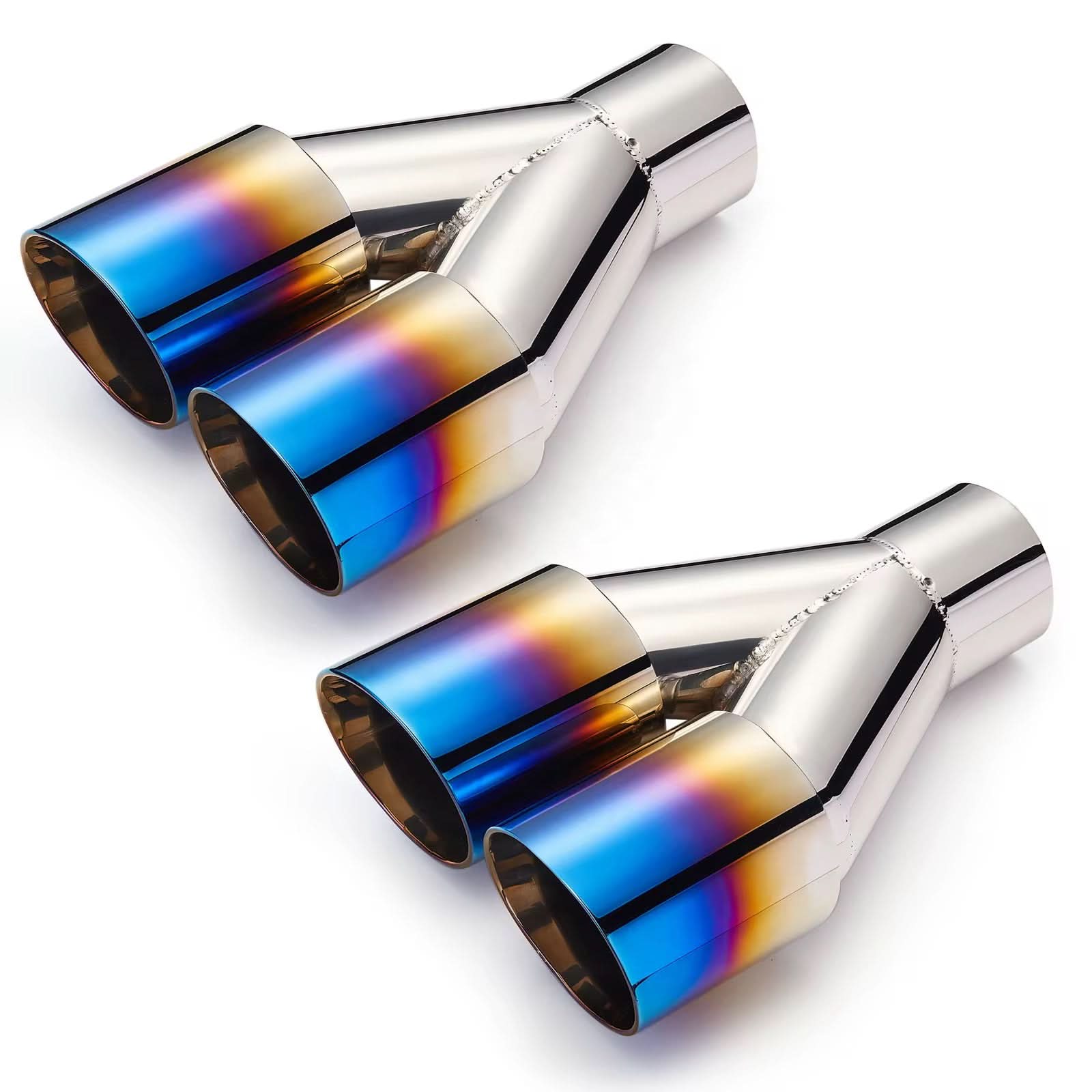 Ford Mustang GT 2022 - Burnt Stainless Steel Exhaust Tips - Exotics Carbon Design