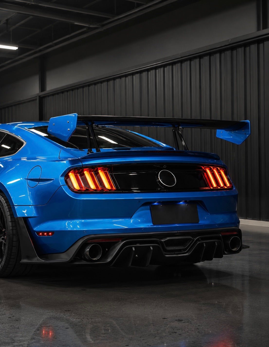 Ford Mustang GT-250 Carbon Fiber Adjustable Rear Wing - Exotics Carbon Design