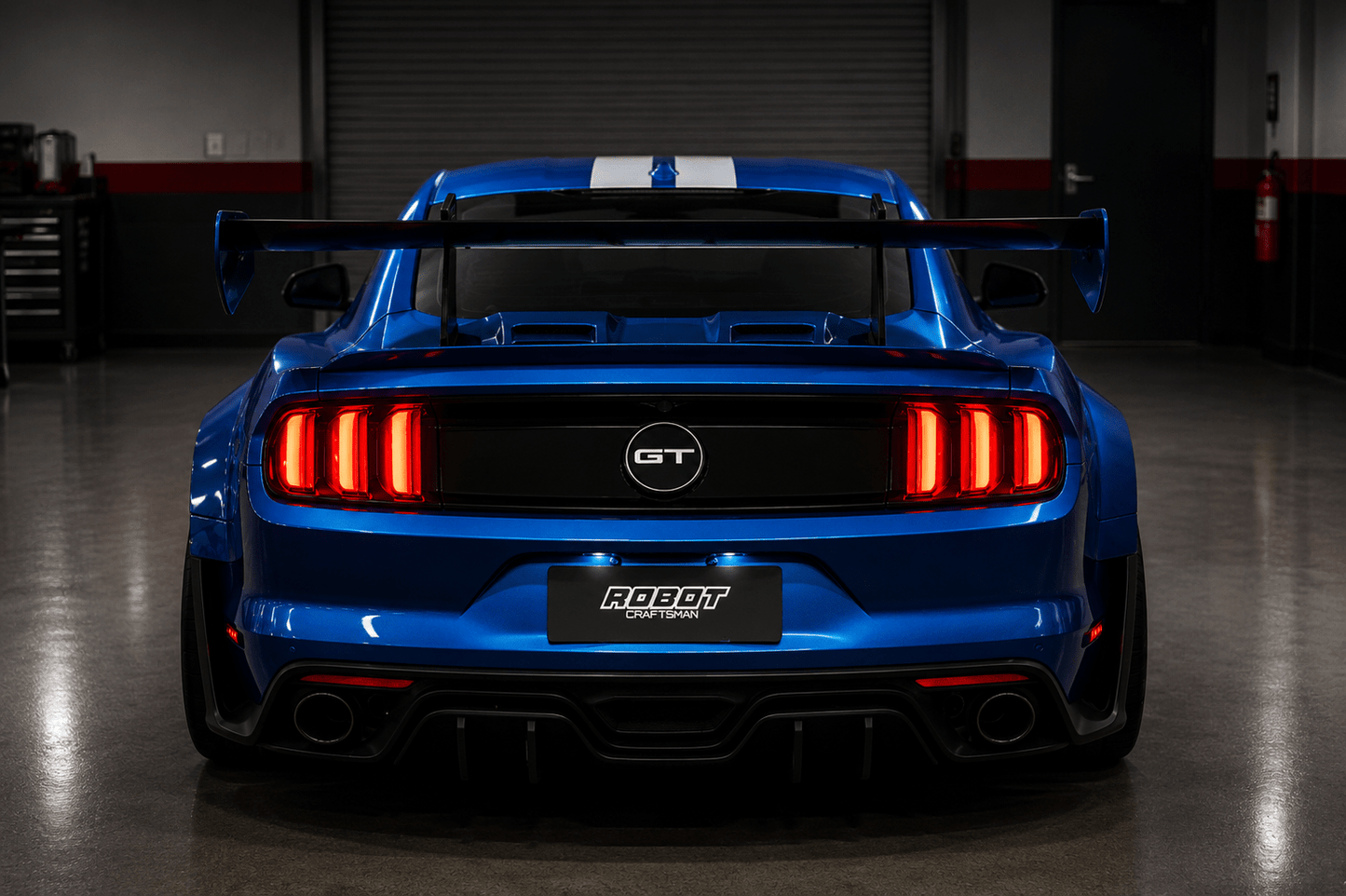 Ford Mustang GT-250 Carbon Fiber Adjustable Rear Wing - Exotics Carbon Design