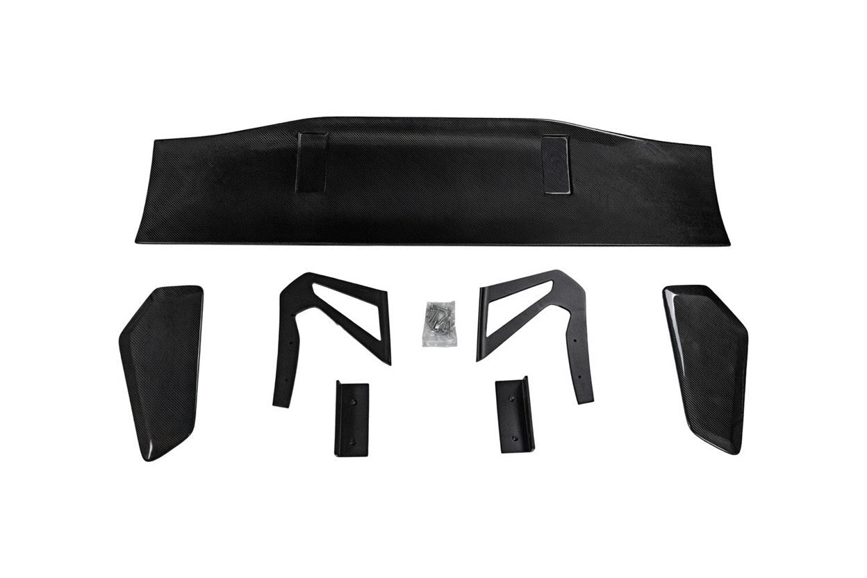Ford Mustang GT-250 Carbon Fiber Adjustable Rear Wing - Exotics Carbon Design