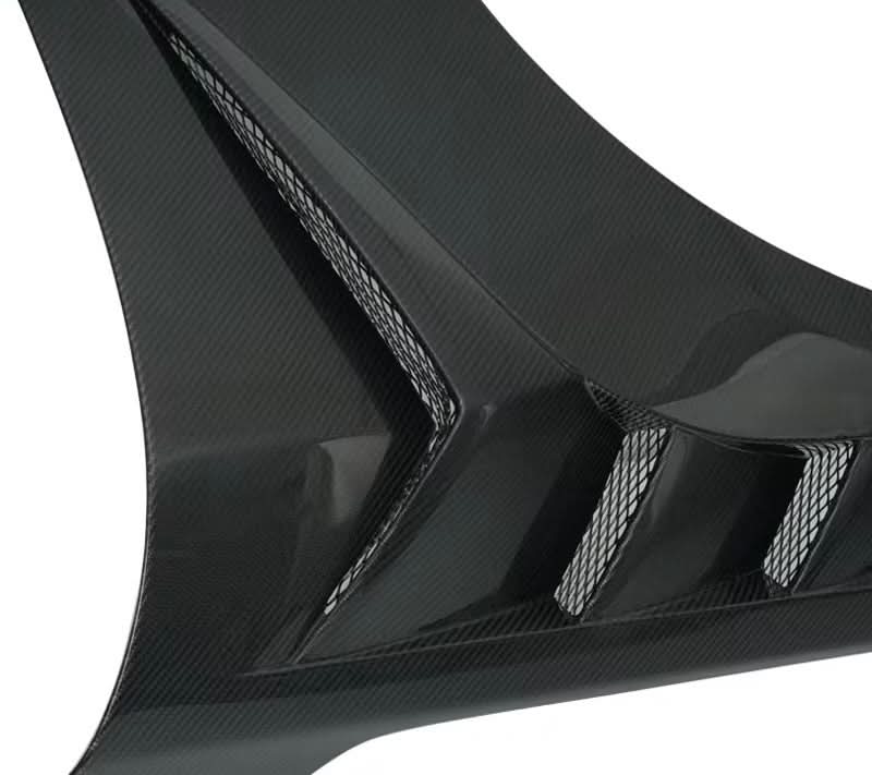 Ford Mustang S650 – GTD Style Carbon Fiber Vented Fenders - Exotics Carbon Design