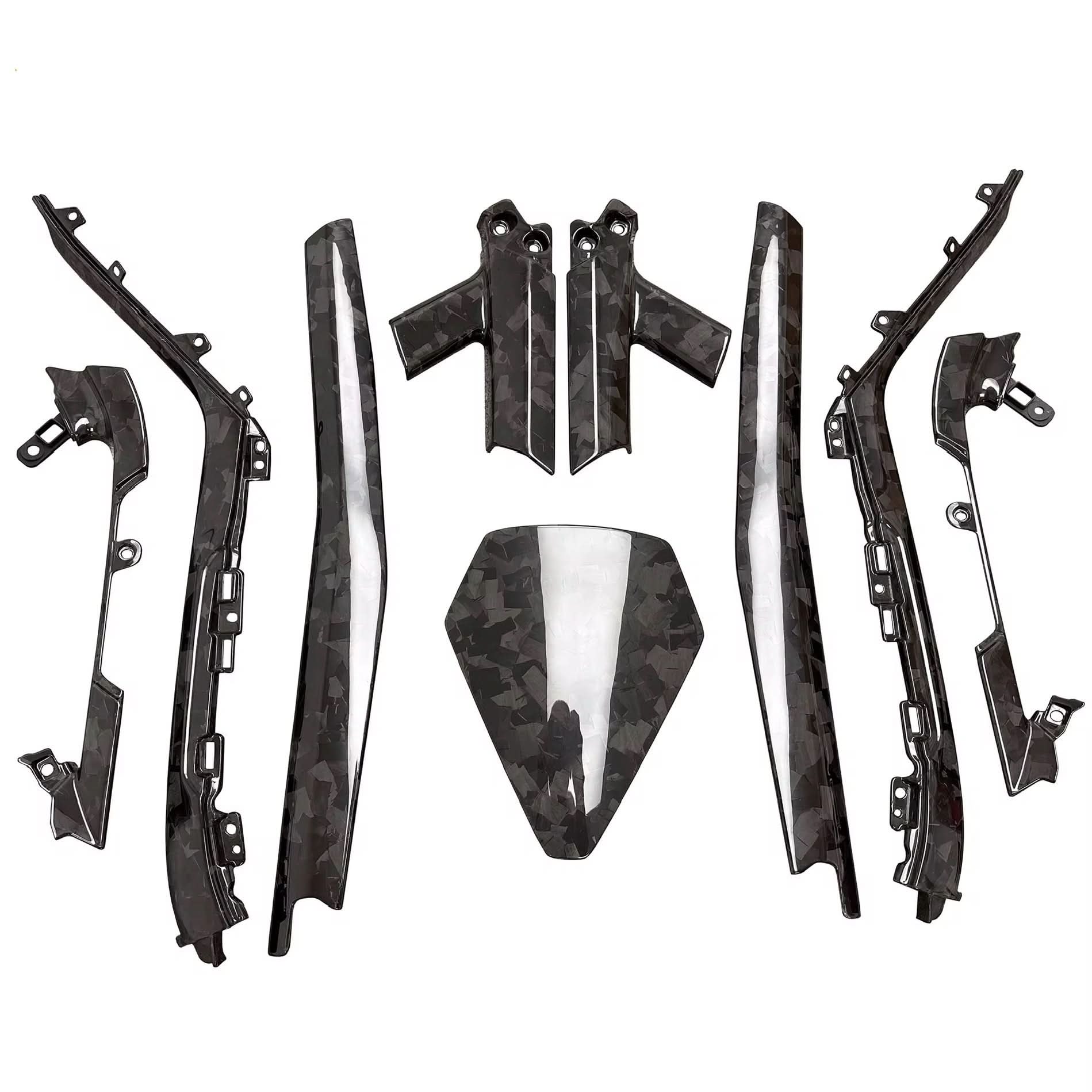 Forged Carbon Fiber Interior Trim Kit - Lamborghini Huracán - Exotics Carbon Design