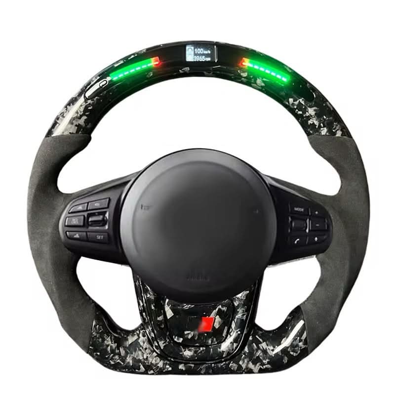 Forged Carbon Fiber Steering Wheel with Alcantara – Toyota GR Supra A90 / A91 (2020–2024) - Exotics Carbon Design