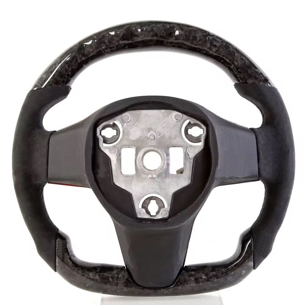 Forged Carbon Race Inspired Steering Wheel with LED RPM Display – Tesla Model 3 / Model Y (2017–2023) - Exotics Carbon Design