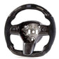 Forged Carbon Race Inspired Steering Wheel with LED RPM Display – Tesla Model 3 / Model Y (2017–2023) - Exotics Carbon Design
