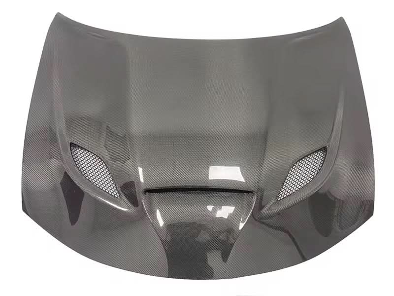Full Carbon Fiber Hellcat Style Vented Front Hood – Dodge Charger (2015–2020) - Exotics Carbon Design