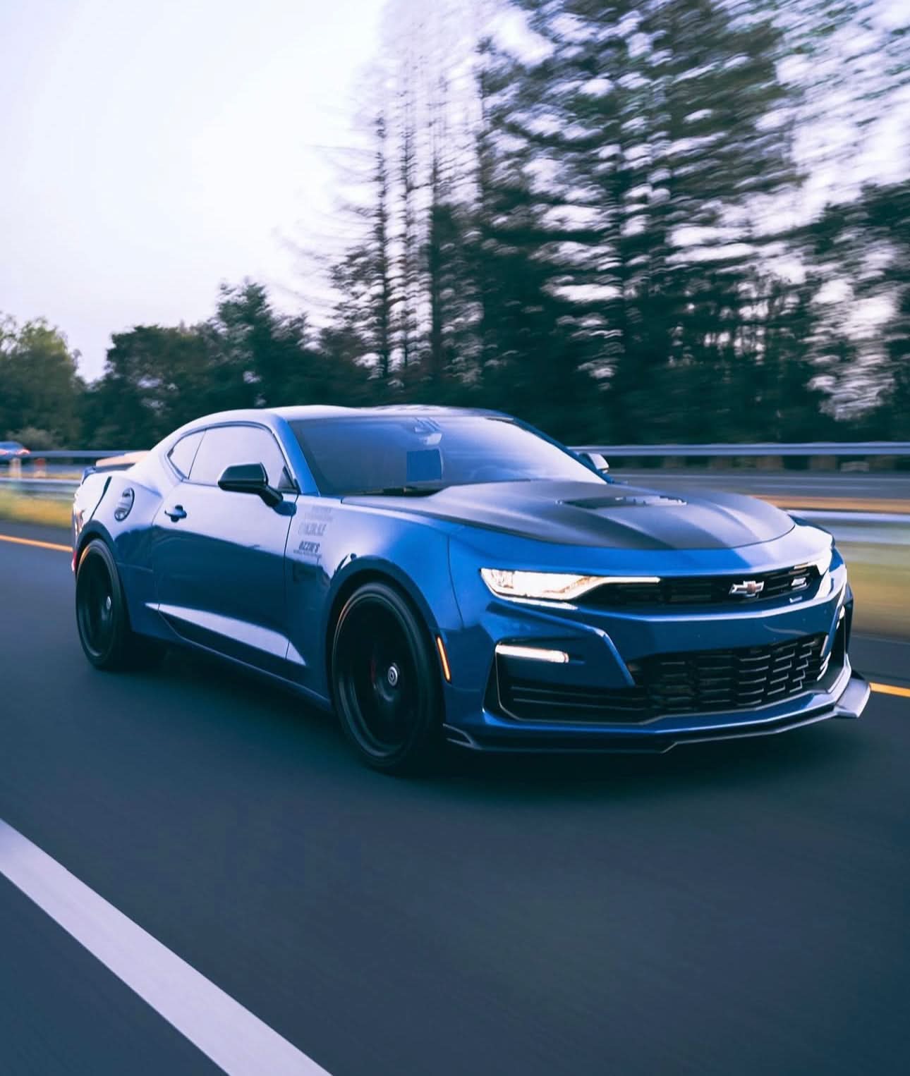 Gloss Black Front Lip – Chevrolet Camaro SS / LS / LT / RS (2016–2024) - Exotics Carbon Design