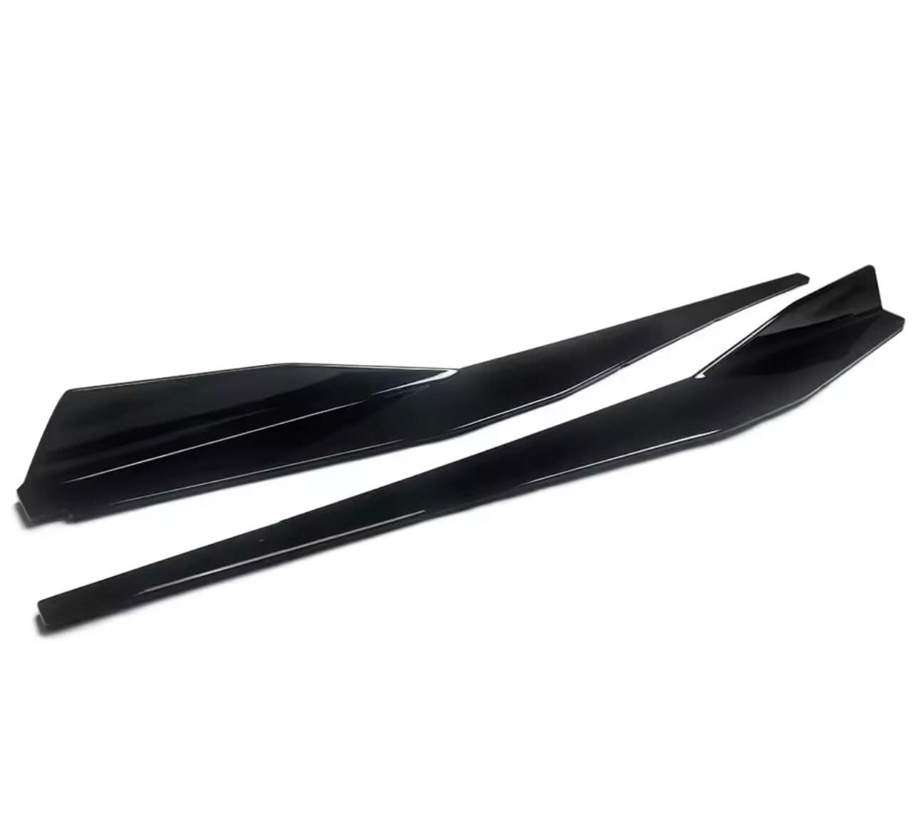 Gloss Black Side Skirts – Chevrolet Corvette C8 (2020–2024) - Exotics Carbon Design