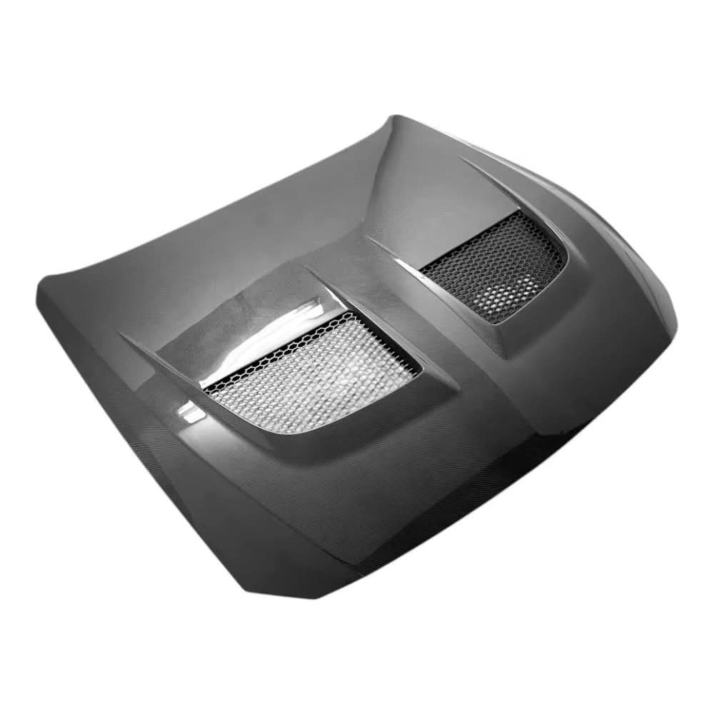 GTD Style Carbon Fiber Vented Front Hood – Ford Mustang (2024+) - Exotics Carbon Design
