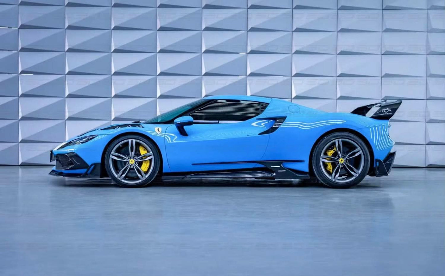 GTR Bat - Fury Full Carbon Fiber Kit - Ferrari 296 GTB - Exotics Carbon Design