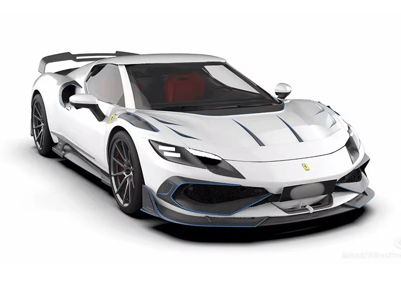 GTR Bat - Fury Full Carbon Fiber Kit - Ferrari 296 GTB - Exotics Carbon Design