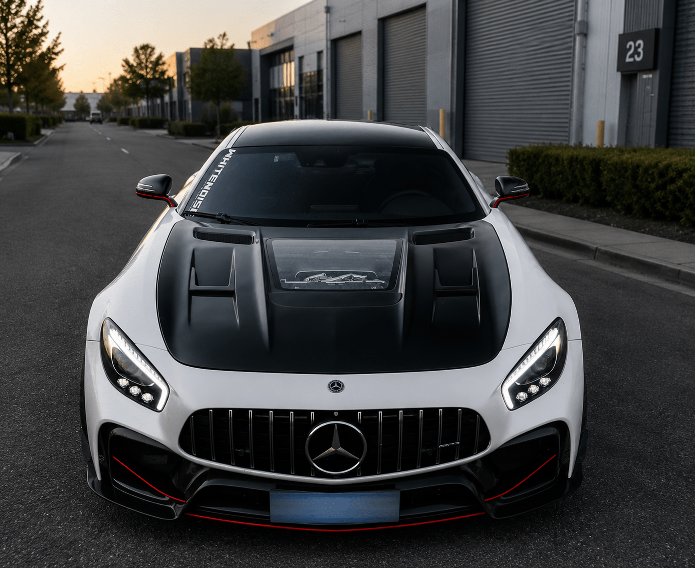 IMP Style Carbon Fiber Vented Hood Performance Upgrade – Mercedes AMG GT (2015–2023) - Exotics Carbon Design