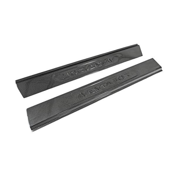 Lamborghini Aventador – Carbon Fiber Embossed Door Sills - Exotics Carbon Design