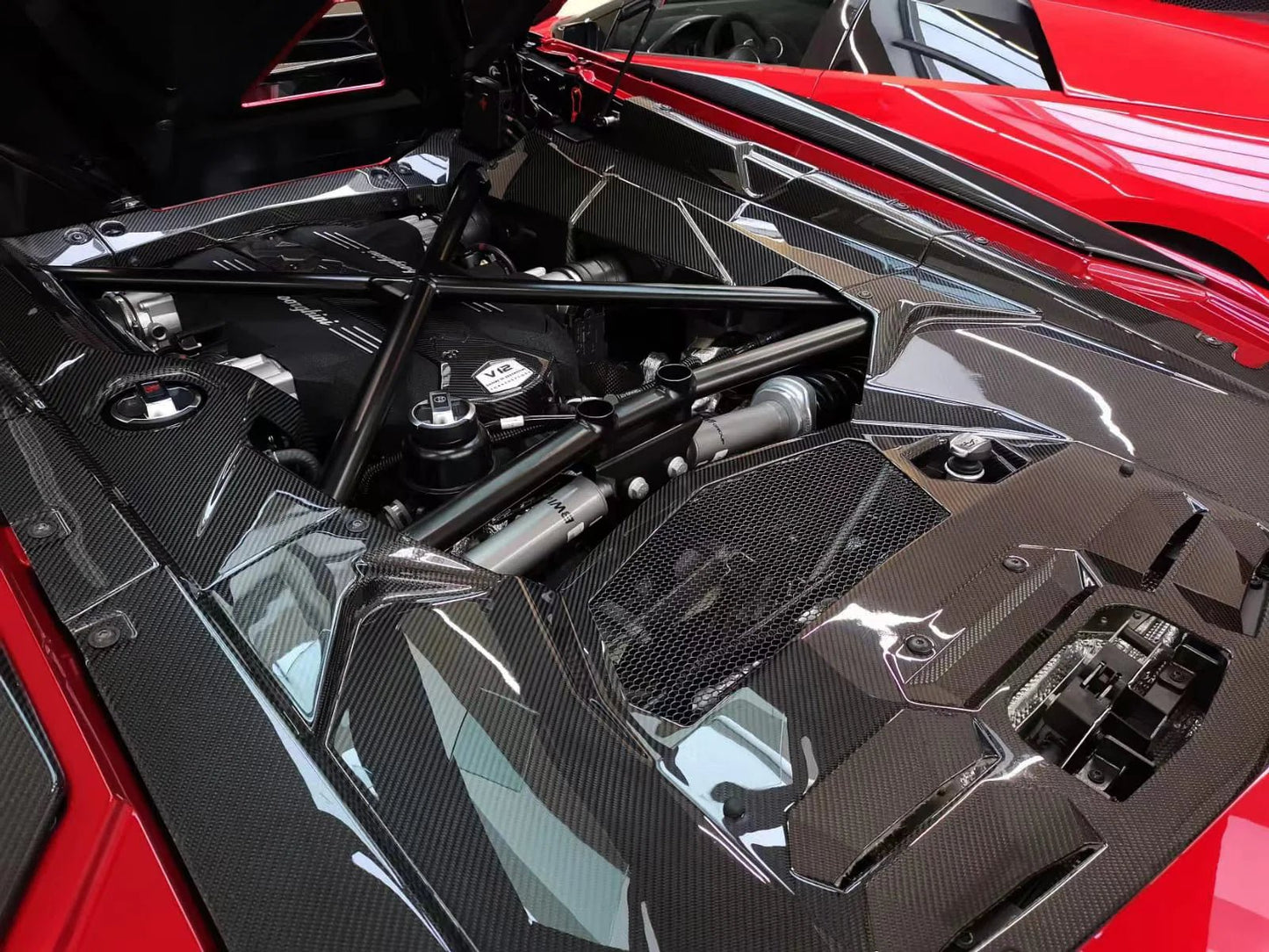 Lamborghini Aventador LP700 - Carbon Fiber Engine Compartment Cover - Exotics Carbon Design