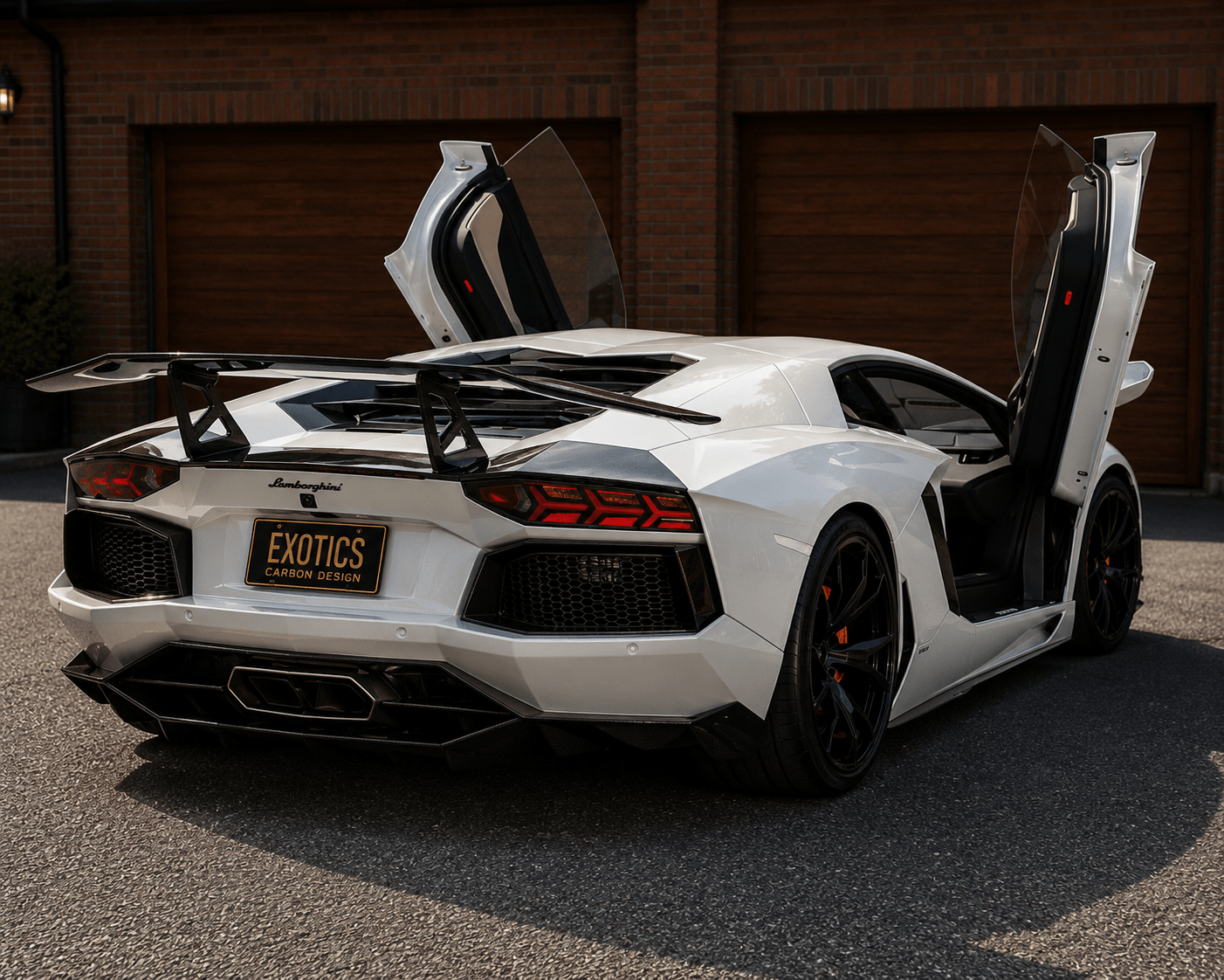 Lamborghini Aventador LP700 - Exotic Design Carbon Fiber Rear Wing - Exotics Carbon Design