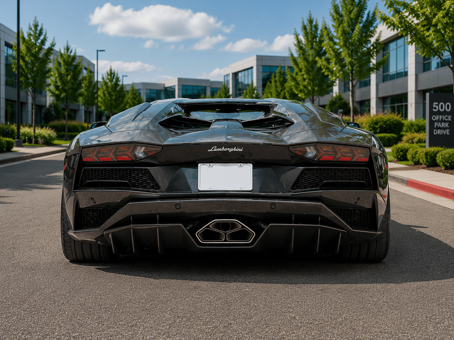 Lamborghini Aventador S – VSR Style Carbon Fiber Rear Diffuser - Exotics Carbon Design