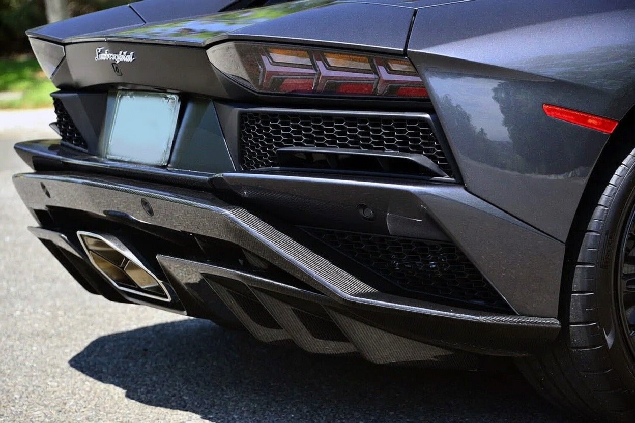 Lamborghini Aventador S – VSR Style Carbon Fiber Rear Diffuser - Exotics Carbon Design