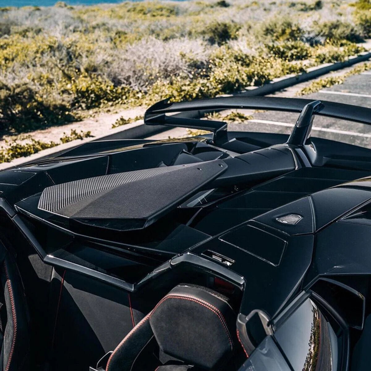 Lamborghini Aventador SVJ Carbon Fiber Roof Scoop - Exotics Carbon Design