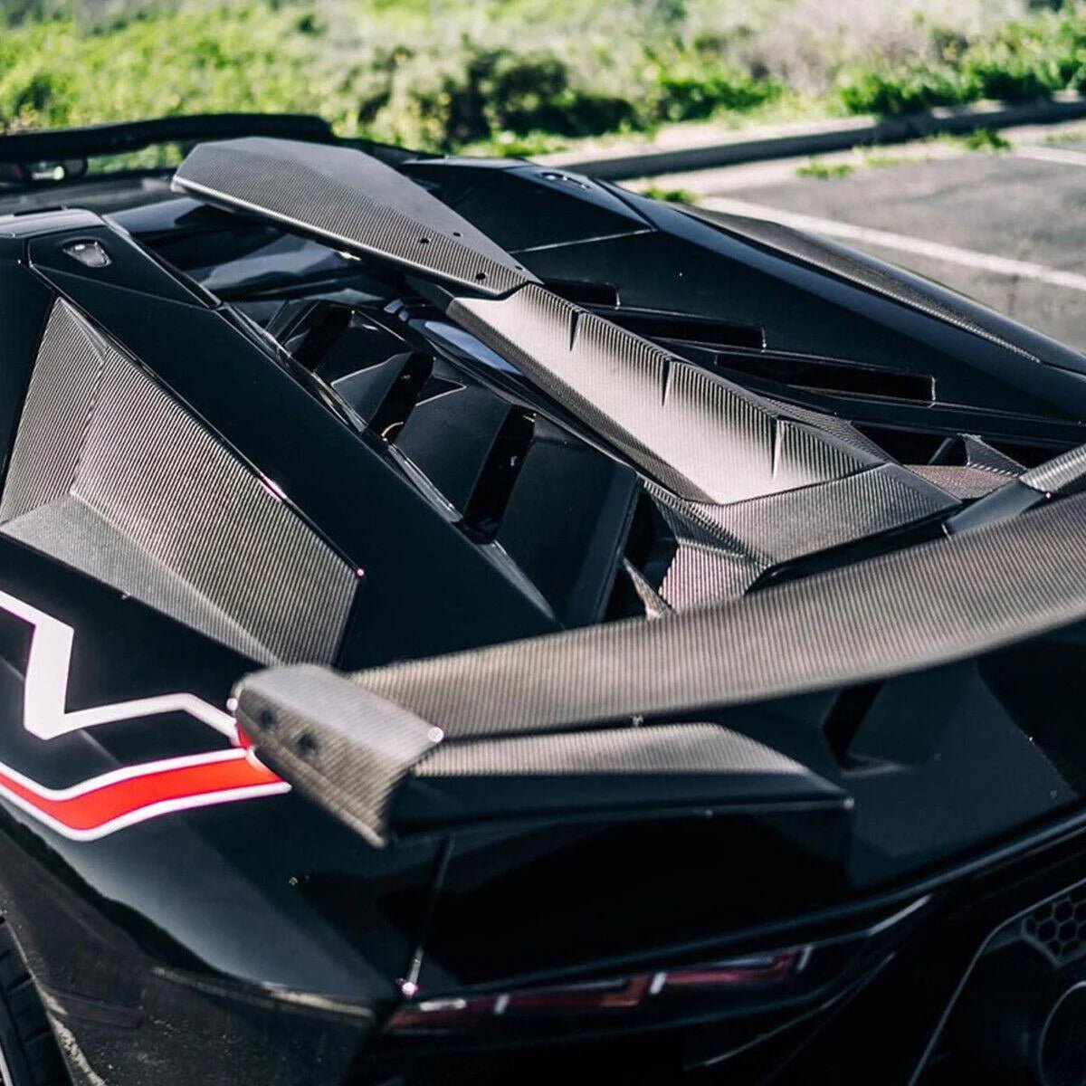 Lamborghini Aventador SVJ Carbon Fiber Roof Scoop - Exotics Carbon Design