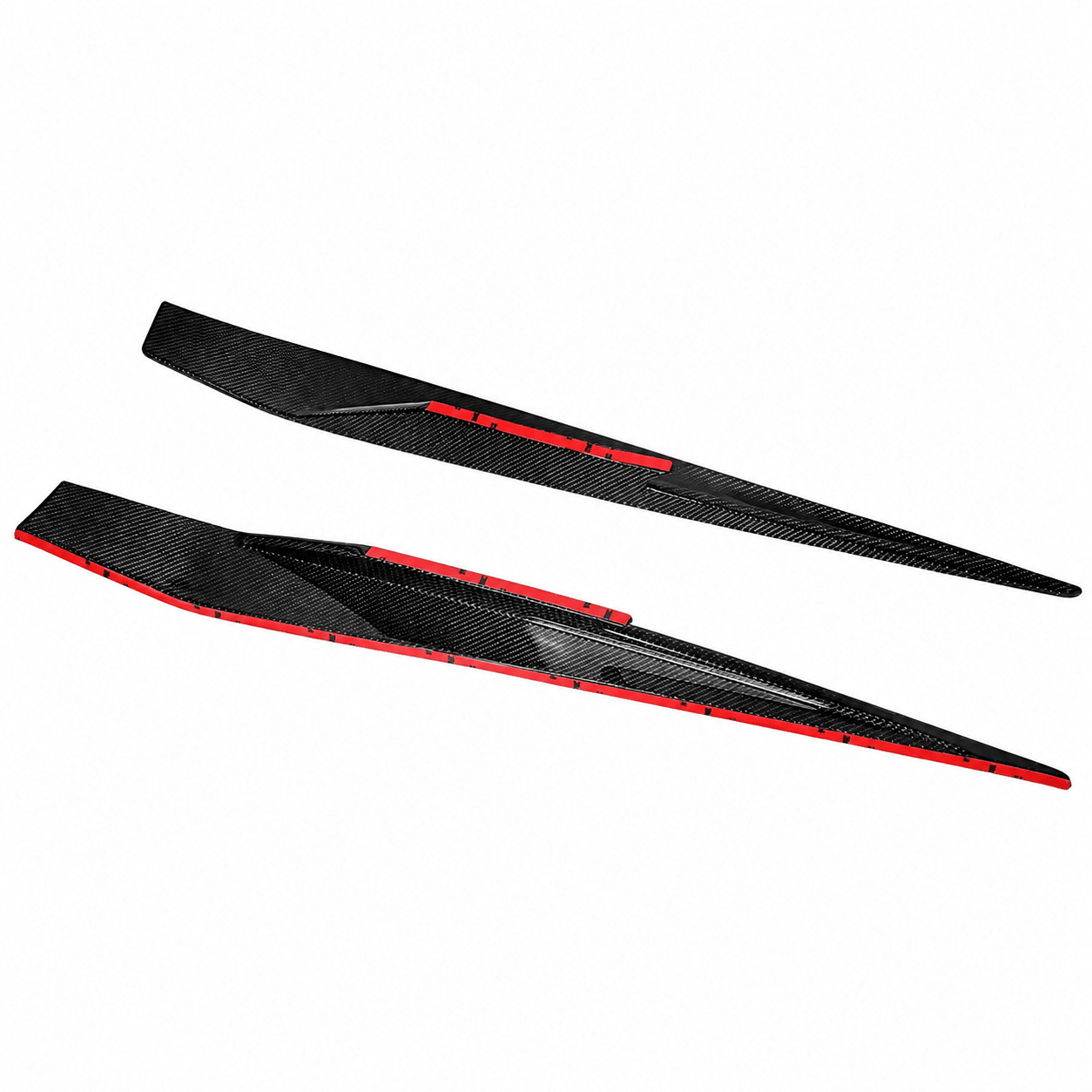 Lamborghini Aventador SVJ NVC Style Carbon Fiber Side Skirt Add-Ons - Exotics Carbon Design