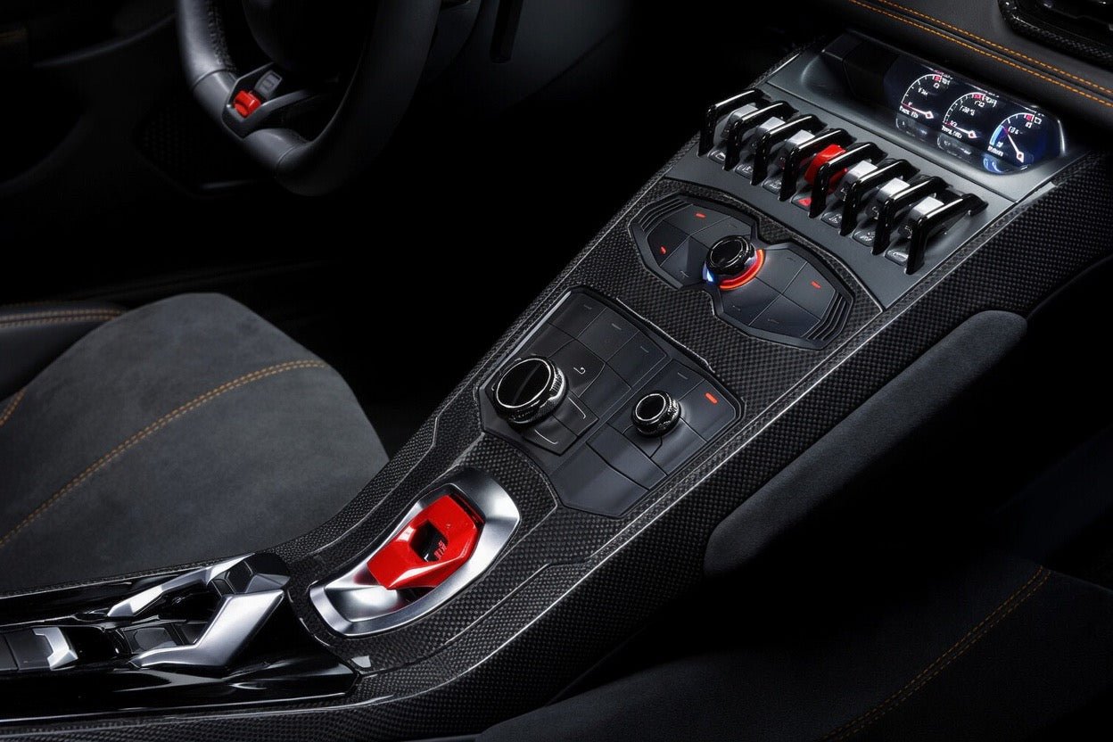 Lamborghini Huracan 2014–2019 Carbon Fiber Center Console Trim - Exotics Carbon Design