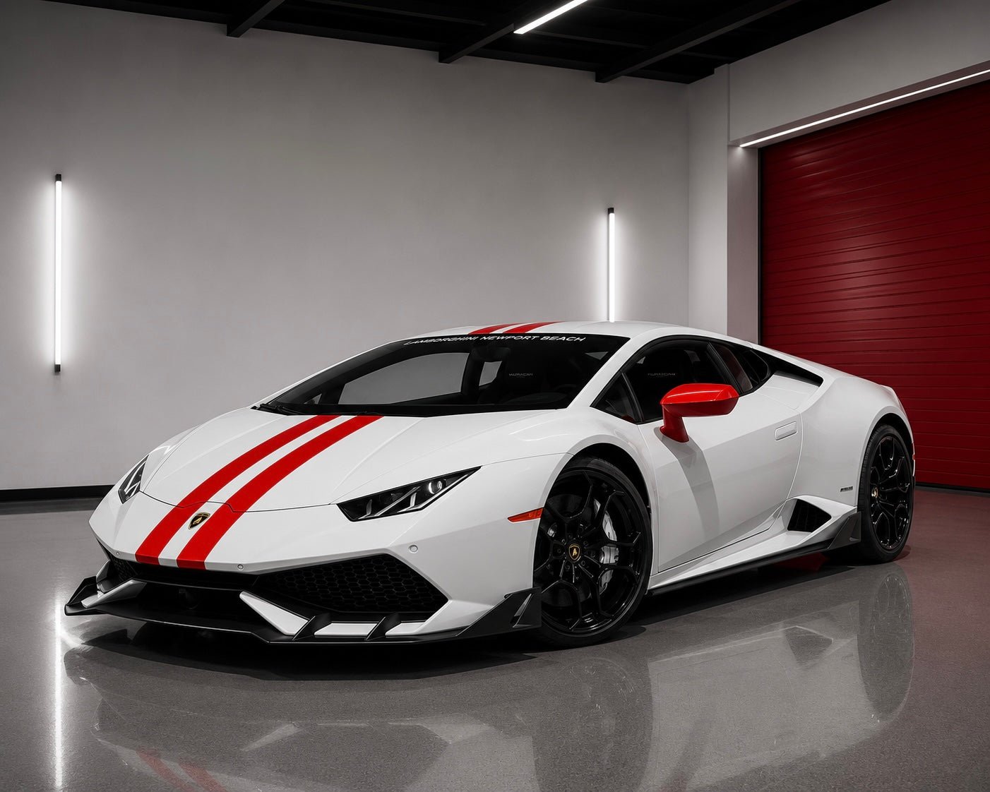 Lamborghini Huracan (2014–2019) Carbon Fiber Front Lip - Exotics Carbon Design