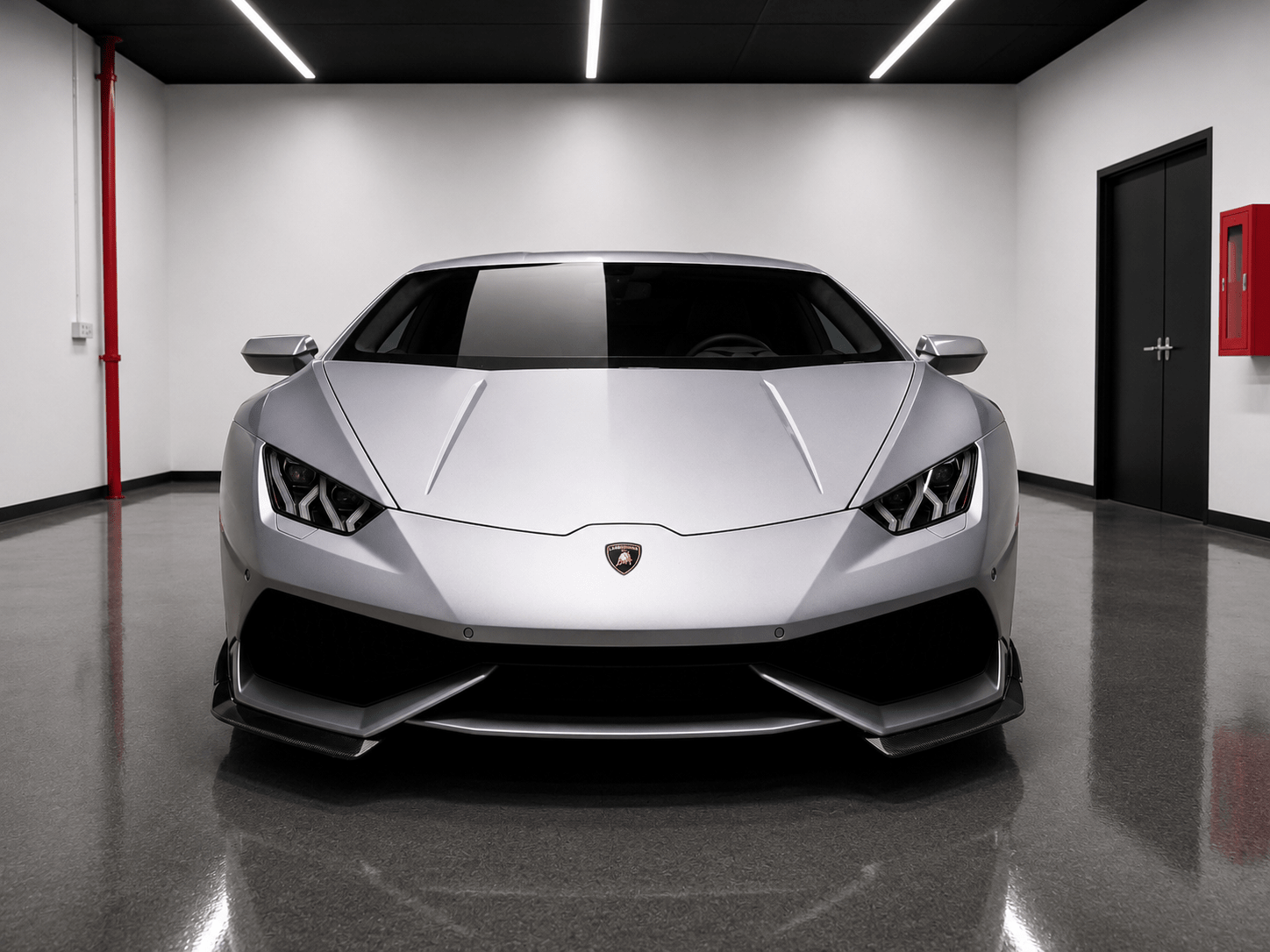 Lamborghini Huracan Carbon Fiber Front Splitter - Exotics Carbon Design