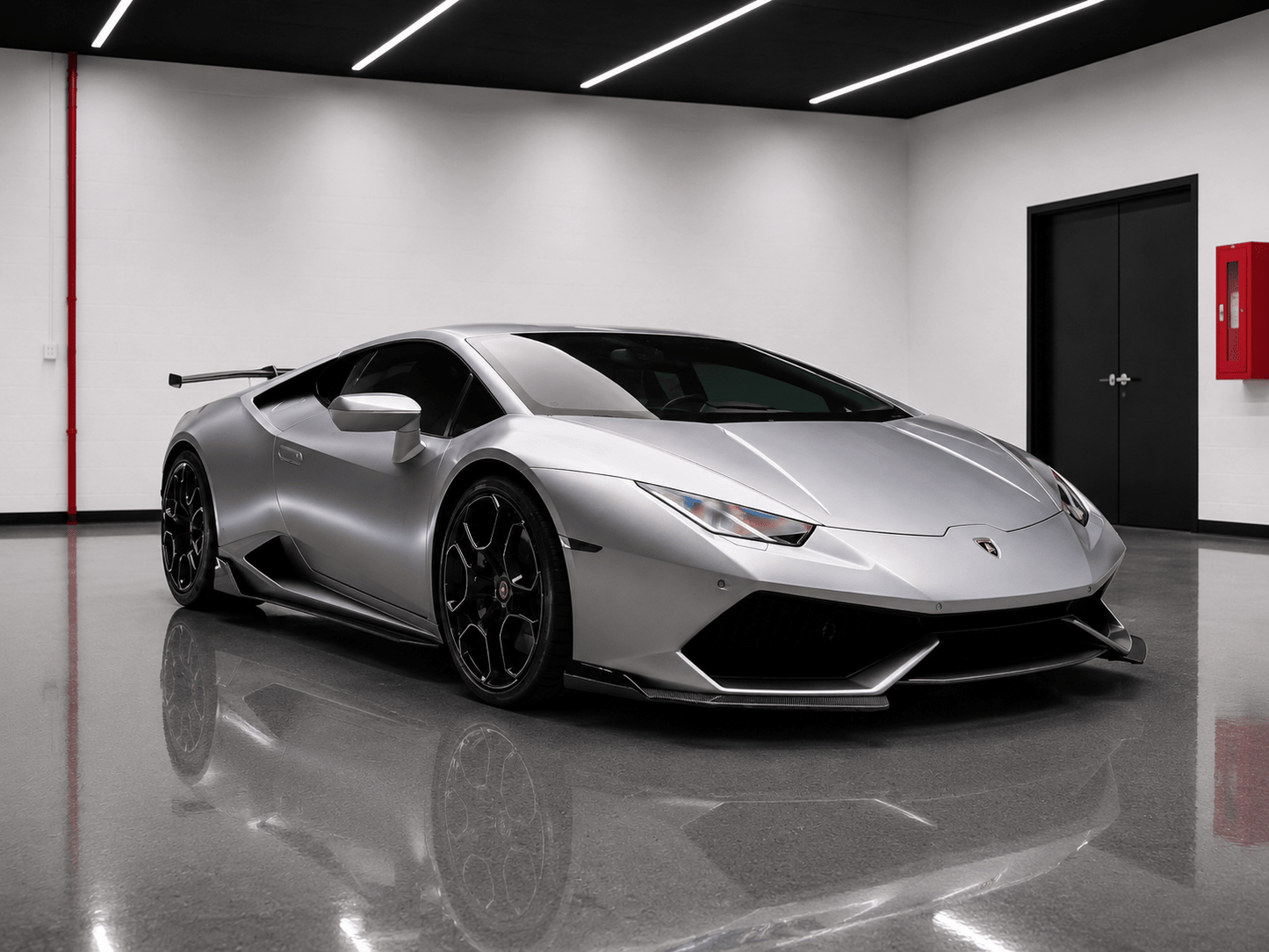 Lamborghini Huracan Carbon Fiber Front Splitter - Exotics Carbon Design