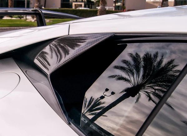 Lamborghini Huracán Carbon Fiber Side Window Scoops - Exotics Carbon Design