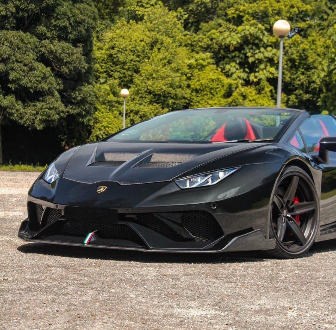 Lamborghini Huracán Carbon Fiber Vented Race Hood - Exotics Carbon Design