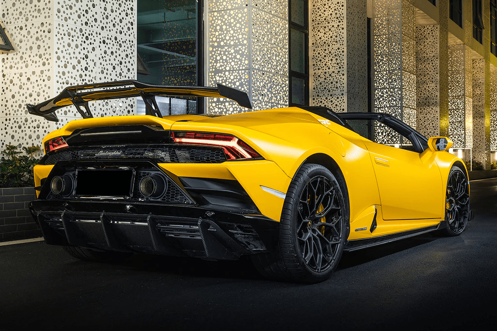 Lamborghini Huracan EVO (2019–2021) Carbon Fiber Rear Wing - Exotics Carbon Design