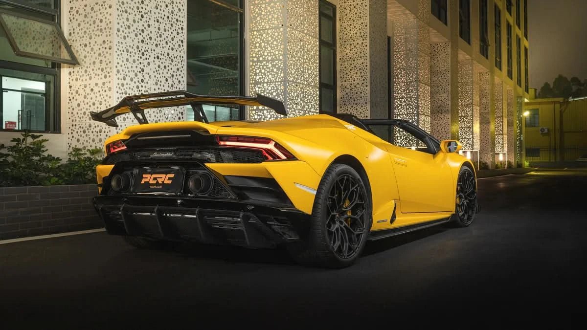 Lamborghini Huracán Evo AWD Dry Carbon Fiber Rear Diffuser - Exotics Carbon Design