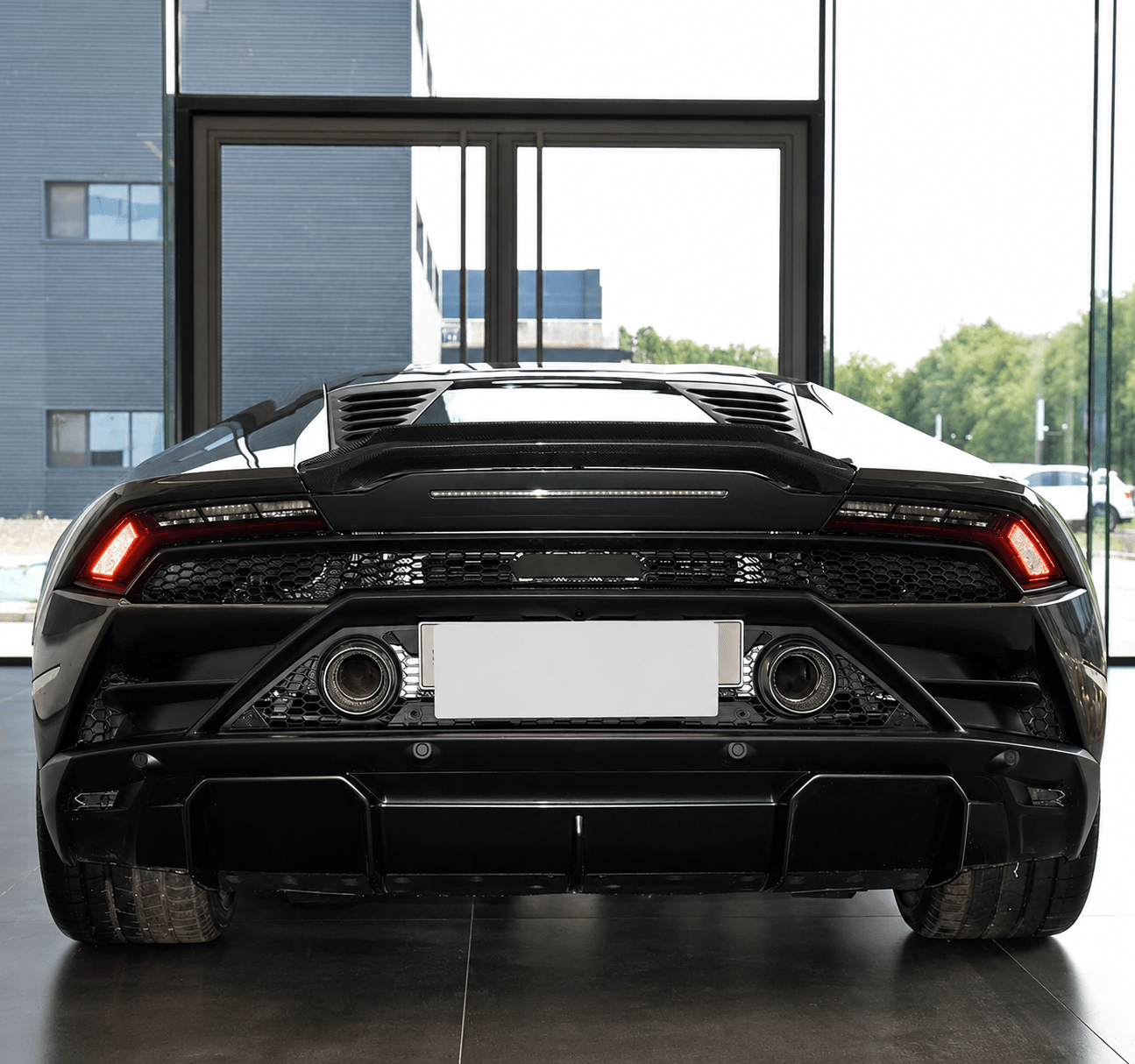 Lamborghini Huracán EVO Carbon Fiber Rear Spoiler - Exotics Carbon Design