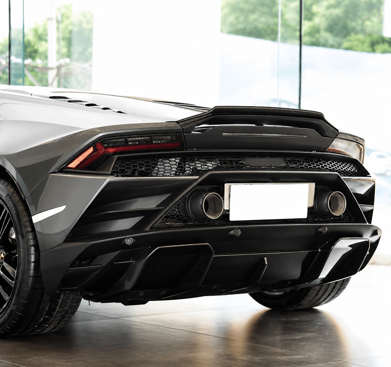 Lamborghini Huracán EVO Carbon Fiber Rear Spoiler - Exotics Carbon Design