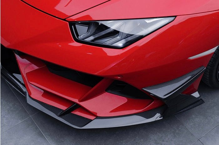 Lamborghini Huracan EVO IMP Style Carbon Fiber Front Lip - Exotics Carbon Design