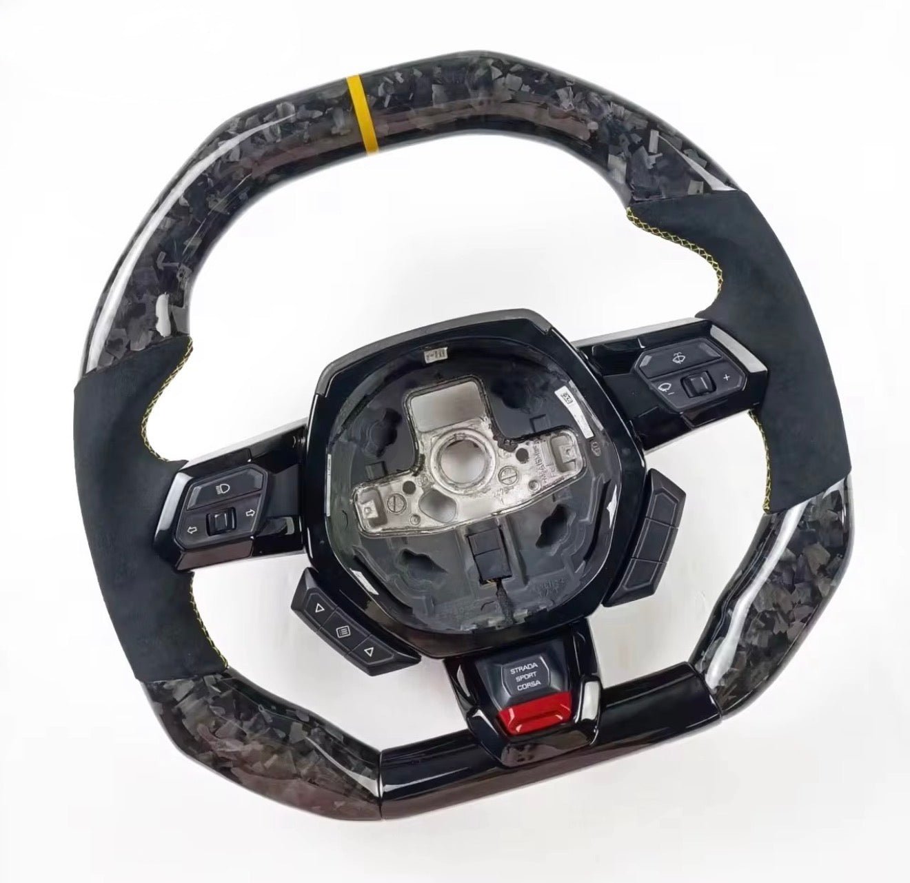 Lamborghini Huracán Forged Carbon Fiber Steering Wheel - Exotics Carbon Design