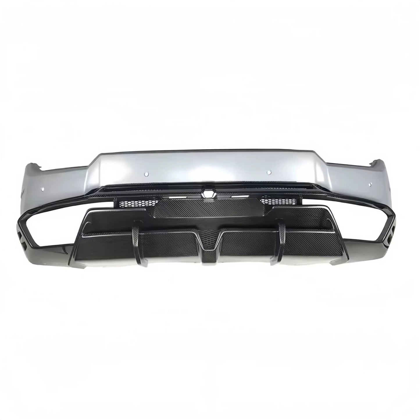 Lamborghini Huracan GT4 Style Rear Bumper with Carbon Fiber Rear Diffuser - Exotics Carbon Design