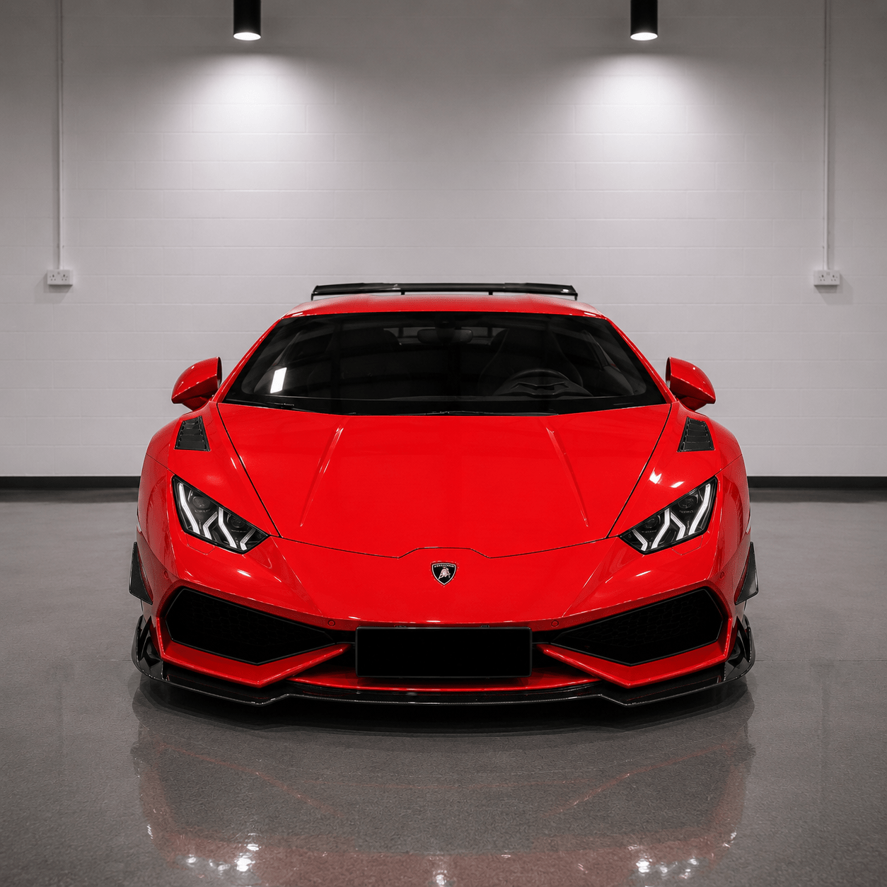 Lamborghini Huracan LP580 / LP610 Carbon Fiber Front Lip - Exotics Carbon Design