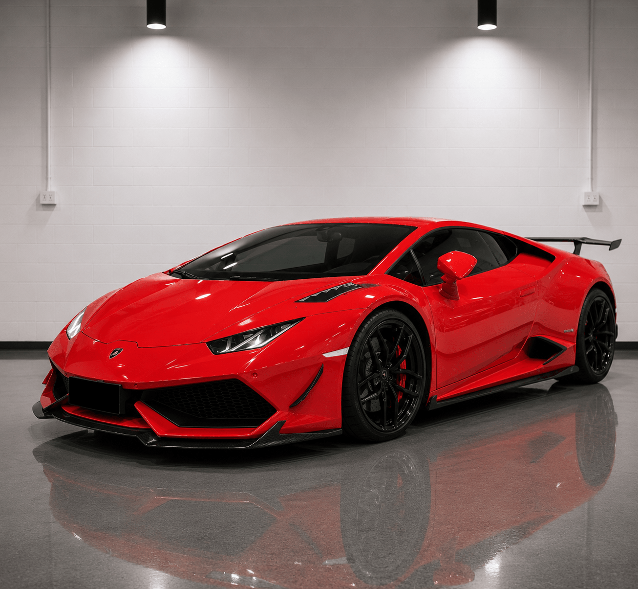 Lamborghini Huracan LP580 / LP610 Carbon Fiber Front Lip - Exotics Carbon Design