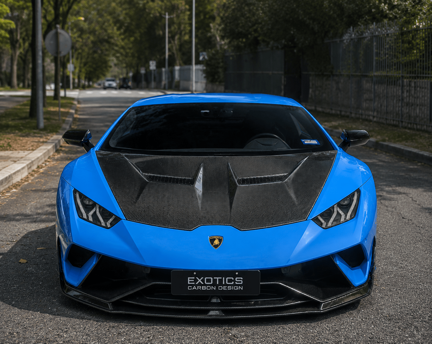 Lamborghini Huracán LP580 & LP610 - Carbon Fiber Vented Hood - Exotics Carbon Design