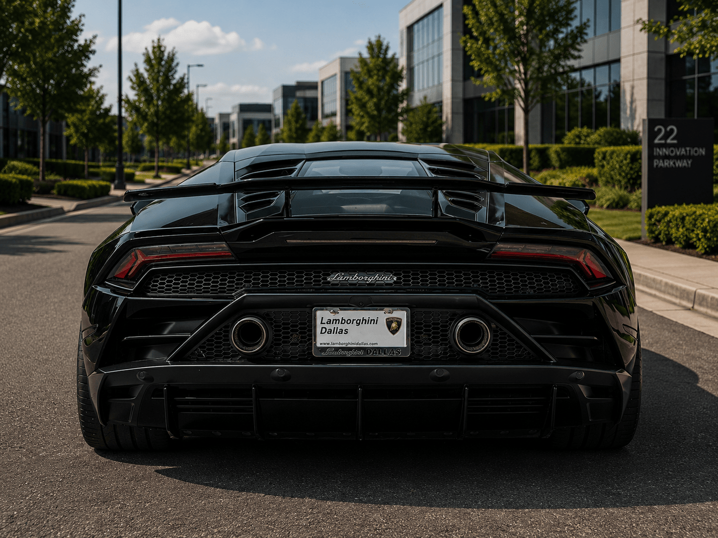 Lamborghini Huracán LP580 / LP610 / EVO - Track Inspired Carbon Fiber Race Spoiler - Exotics Carbon Design