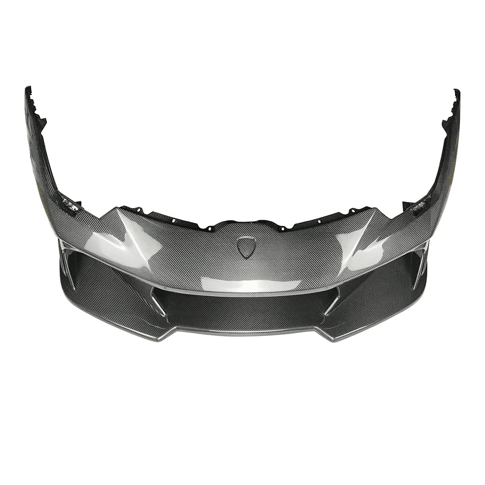 Lamborghini Huracan LP580 / LP610 – V Style Pre-Preg Carbon Fiber Front Bumper - Exotics Carbon Design