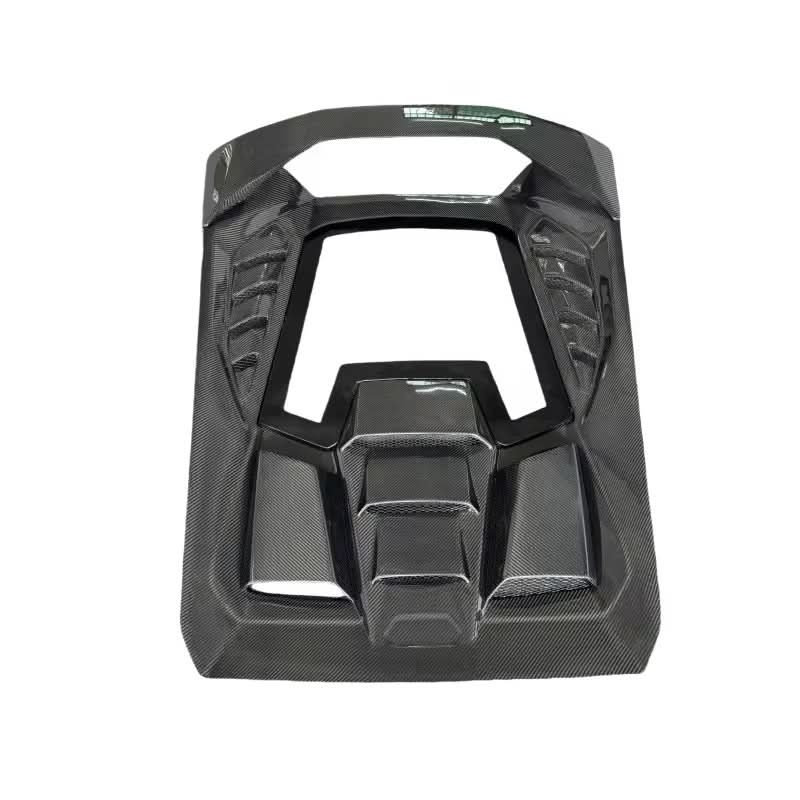 Lamborghini Huracan LP610 / LP580 / EVO / Tecnica (2015-2025) - Dry Carbon Fiber Rear Engine Hood (Tecnica Style) - Exotics Carbon Design